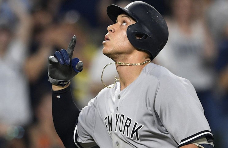  MLB-드디어 홈런타자 된 애런 저지. 3경기 4홈런 마이크 트라웃!