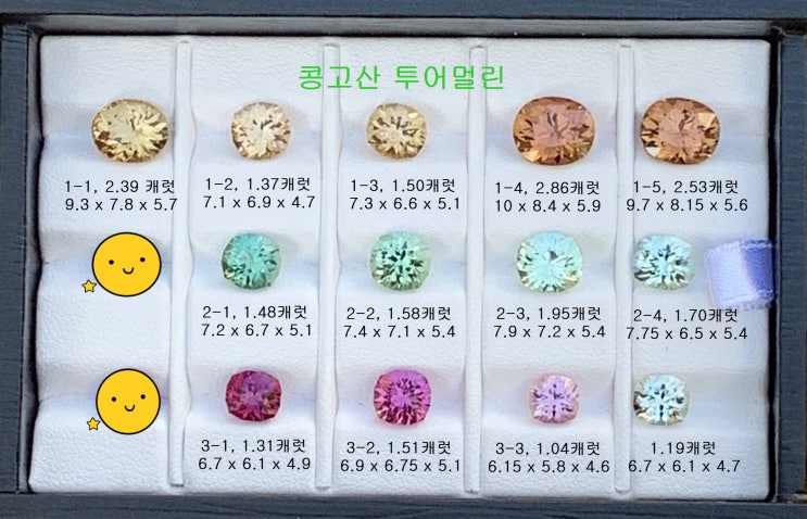  콩고산 투어멀린 커팅 분석입니다.