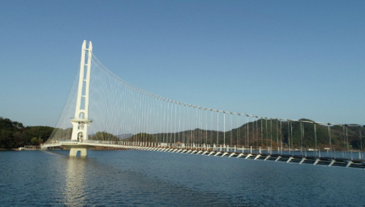  국내 최장 길이 402㎡ 예산 예당호 출렁다리 개통