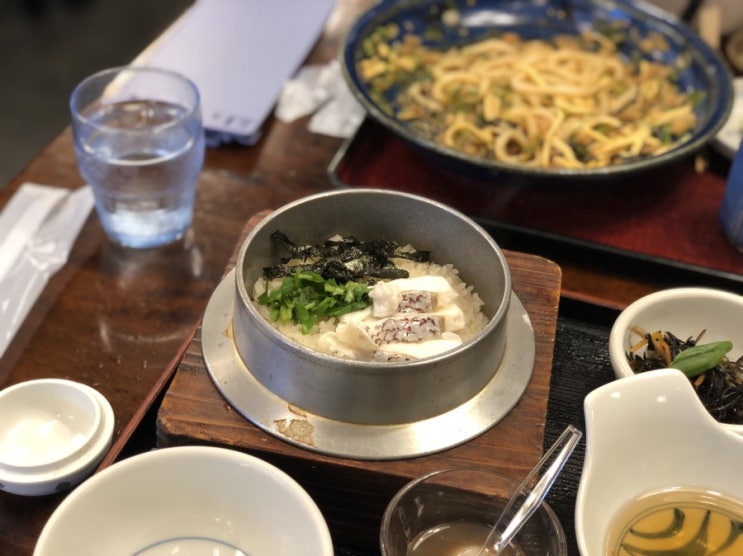  마쓰야마 다이코쿠야 도미솥밥 / 도고온천 상점가 팥 타르트