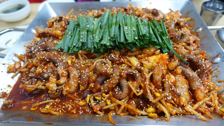  부평구청맛집! 무교동 낙지에서 낙지철판볶음 별미네요!