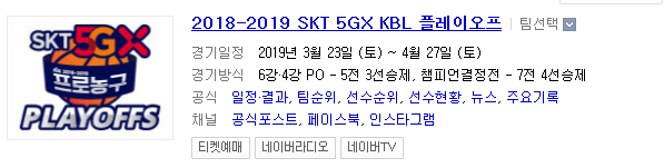 2019.04.07 KBL(남자농구) 4강 플레이오프 3차전 (전주KCC 울산현대모비스)