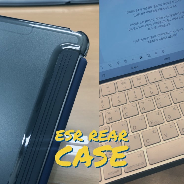  [아이패드 후면 케이스] 아이패드 프로 10.5 ESR REAR CASE(후면 케이스), 알리익스프레스 구매 후기 (이건 꼭 필요합니다.)