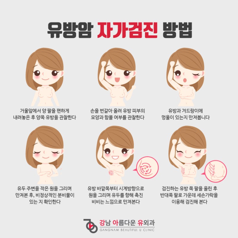 잠실가슴성형 가슴이나 겨드랑이에 혹이 느껴지실 때