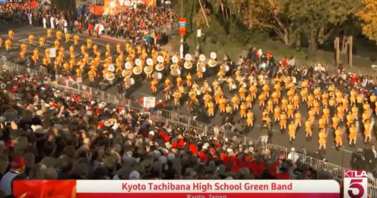 교토 타치바나 고교, 2018 로즈 퍼레이드 (Kyoto Tachibana SHS Band, 2018 Rose Parade)
