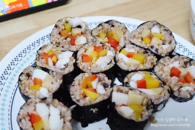  미우새 김신영 다이어트김밥 오징어묵은지김밥 레시피