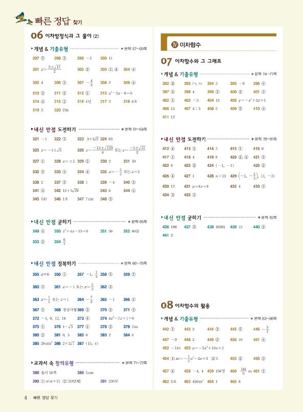 일품 중등 수학 3 549제 답지 (2019개정판) : 네이버 블로그