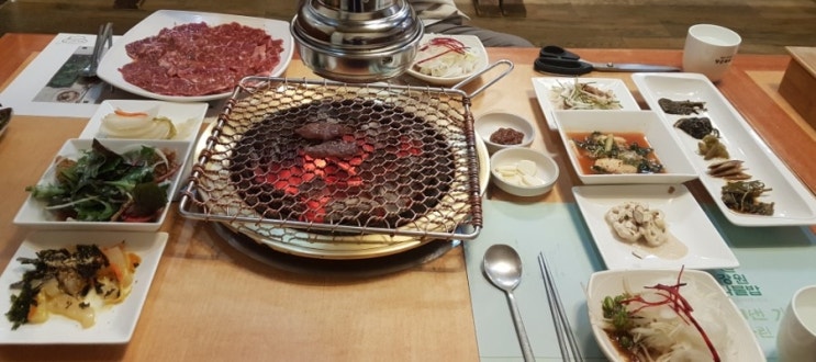 장군화로구이 복숭아불고기 나물밥맛집 원주맛집