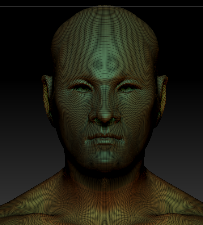  [Zbrush] 폴리곤 재분배 후 프로젝션