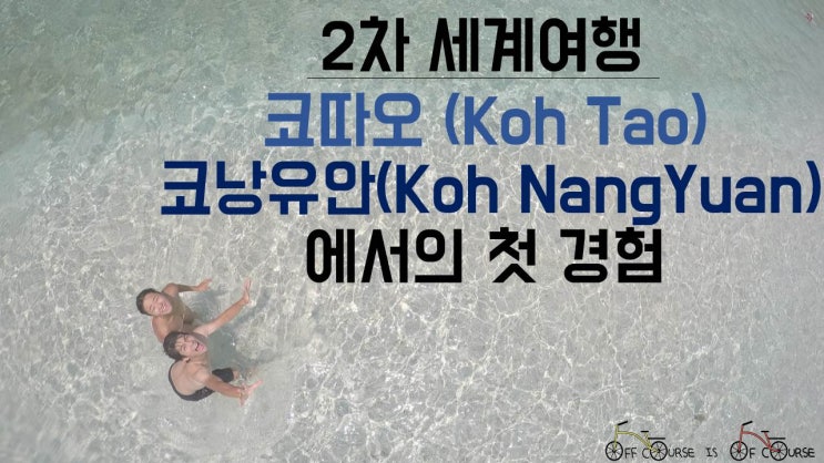  < 2차 자전거 세계여행 > 170일차~171일차/ 태국,코사무이→코따오(Koh Tao)↔코낭유안(Koh Nanguan)/ 나오키의 바닷속 첫 경험 / 함께 하고 싶었던 일들.