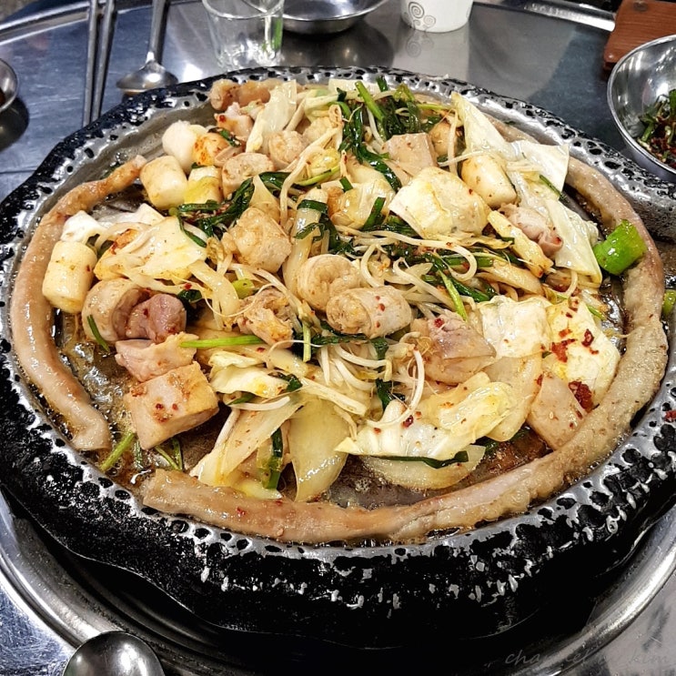  천호 맛집 푸짐한 곱창 직접 담근 파김치에 반한 진성한우곱창