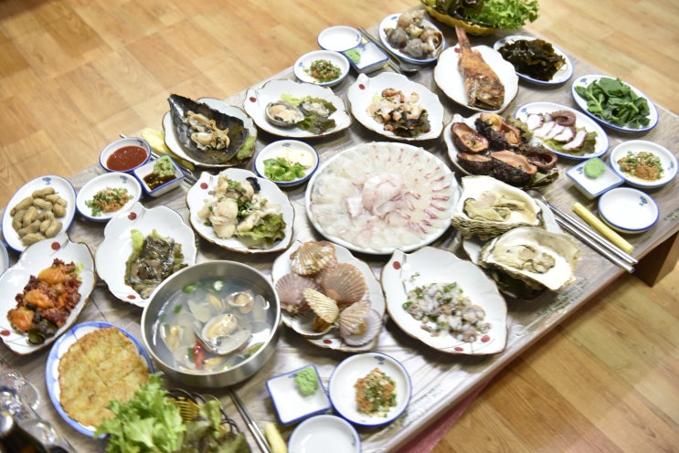  거제도회포장 신선횟집(신선회센터) / 신선한 회가 우와~ 거제대명리조트 맛집 굿!!