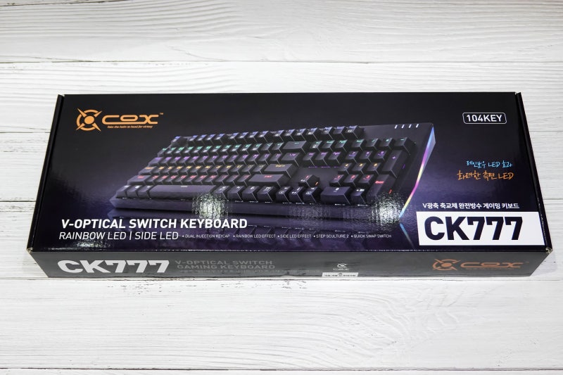V광축 넌클릭 타입 기계식 키보드 COX CK777 갈축 느낌 사용 후기! : 네이버 블로그