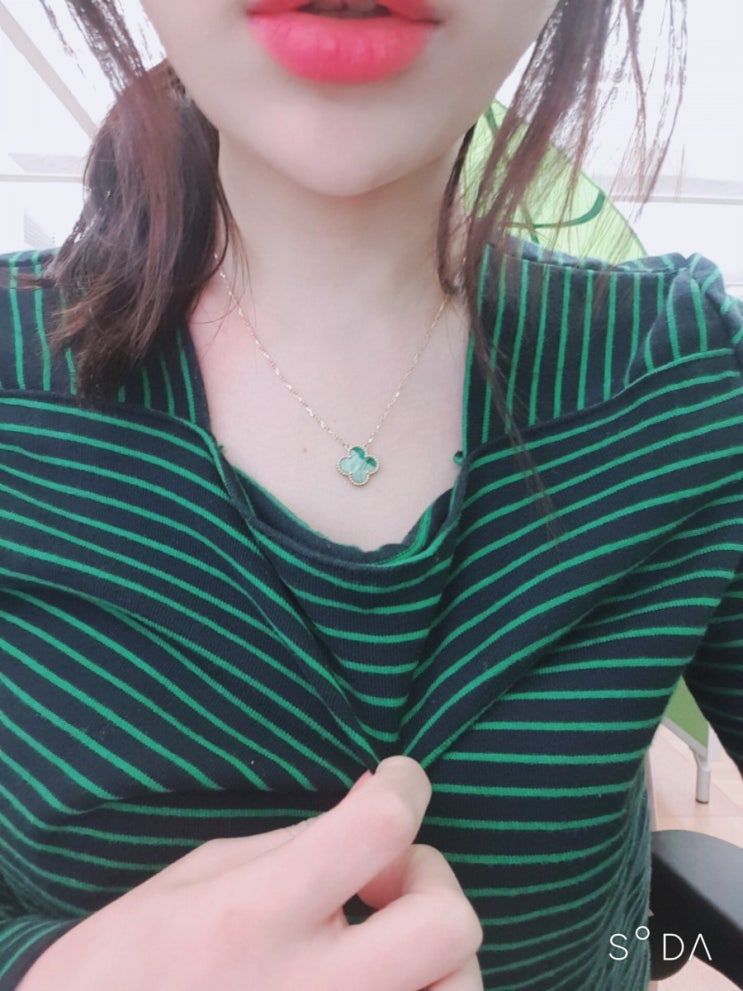  @생일 선물 반클리프 목걸이 가격 정보 잠실 롯데에서 구매했어요~ 존예!