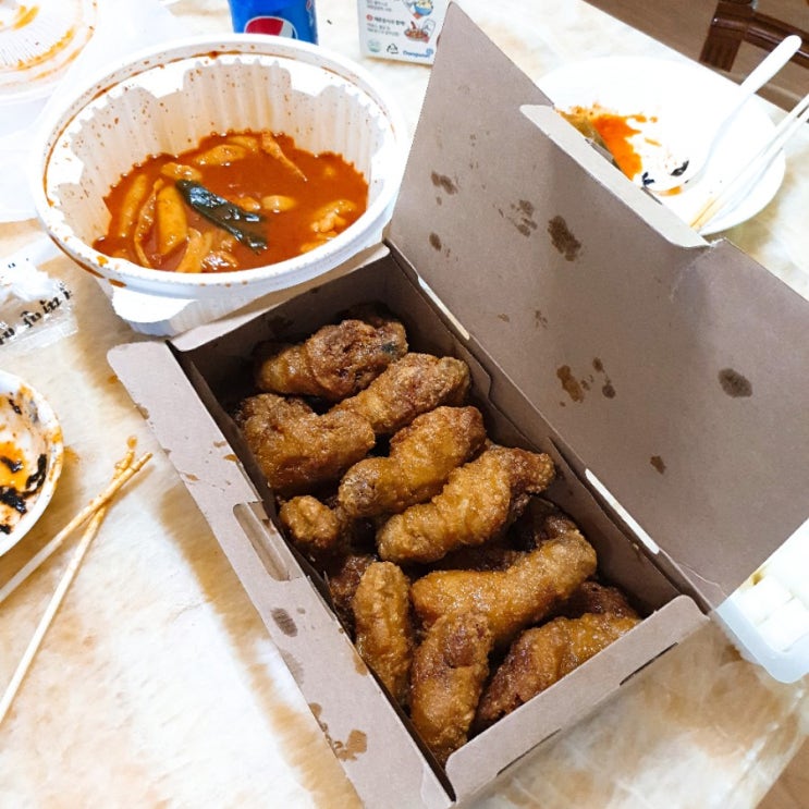  엽떡 초보맛+교촌허니콤보의 후기와 엽기떡볶이의 꿀팁들