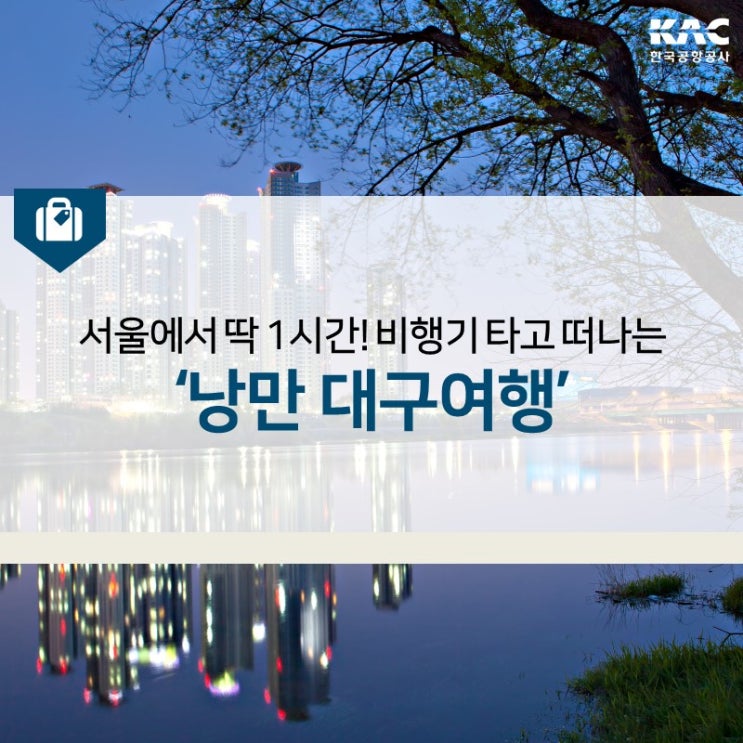  서울에서 딱 1시간! 비행기 타고 떠나는 '낭만 대구여행’