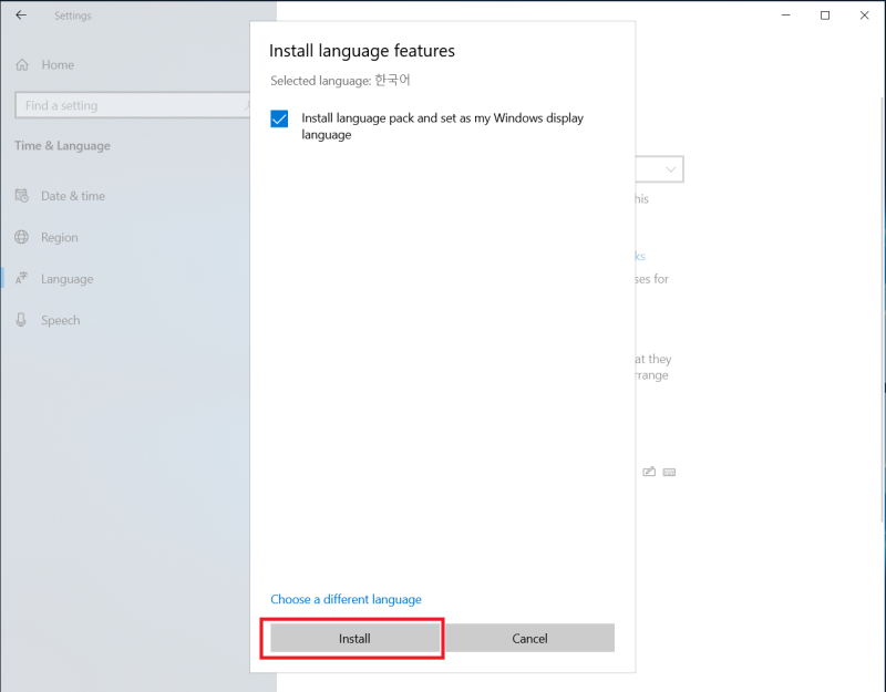 영문 Windows 10 한글 윈도우로 변경하기, Windows 10 한국어 언어팩 : 네이버 블로그