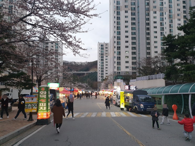 해외 야시장만 있는 줄 알았더니 국내에도 야시장이 있네요~ 우리 아파트 야시장이 오랜만에 섯습니다!