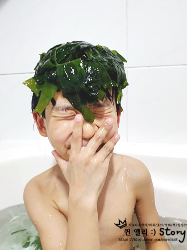  [엄마표놀이] 미역으로 #오감놀이 해요!!