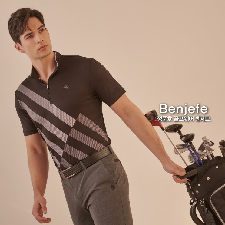 문제적보스 정준호 의류브랜드 남자 골프웨어 벤제프 19SS 컬렉션