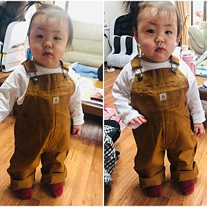 칼하트 키즈 멜빵바지 / 칼하트키즈오버롤 사이즈팁