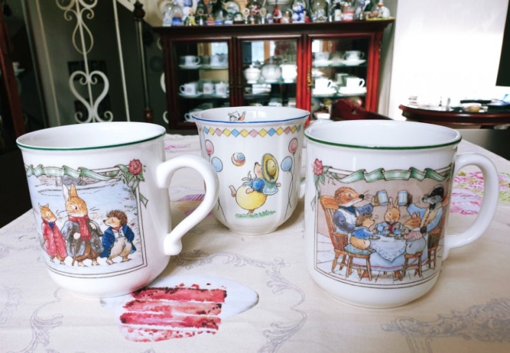  (판매완료) 빌레로이 & 보흐 (빌보) 팍스우드 머그 모음 (Villeroy & Boch Foxwood Mug) - 블루라인, 스머글러, 키드냅