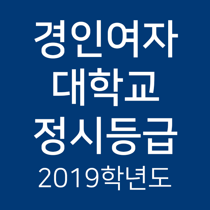2019학년도 경인여자대학교 정시등급