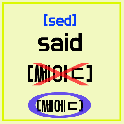 영어 읽는법 - 말했다 said가 [쎄이드]가 아닌 이유 : 네이버 블로그