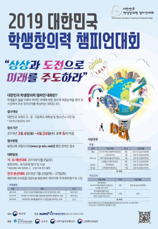 2019 대한민국 학생창의력 챔피언대회
