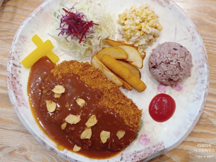  판교 운중동 맛집 신포비빔국수돈까스 신포비빔국수 수제돈까스 갈비 만두