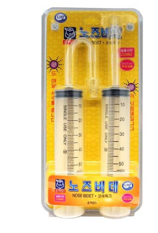  ♥쿠팡  코세척주사기  소아21 노즈비데 (의료용세정기) 코세척기  [3,900원]