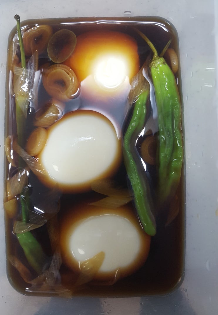  초보 자취생의 반숙달걀장 만들기