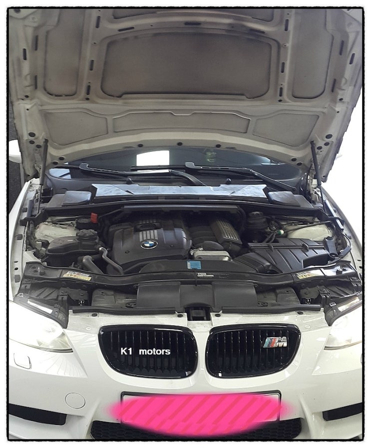  BMW 328I 오일을 교환해도 금방없어져서 보충을 자주해야되고 머플러에서 연기와 냄새가 정말 심하게납니다 .부천 BMW관리전문점 K1모터스