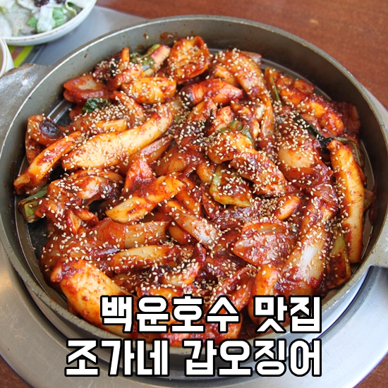  백운호수 맛집-조가네 갑오징어.백운호수 벚꽃 만개 데이트 코스로 좋아요.