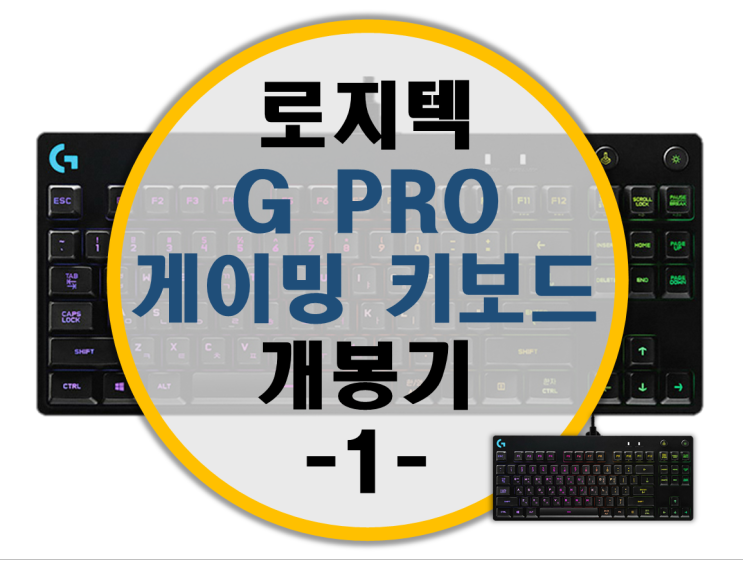 로지텍 게이밍 G PRO 키보드 리뷰 -1- 개봉기