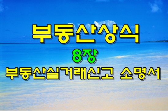  8장. 부동산거래신고 소명서 받아보셨나요?