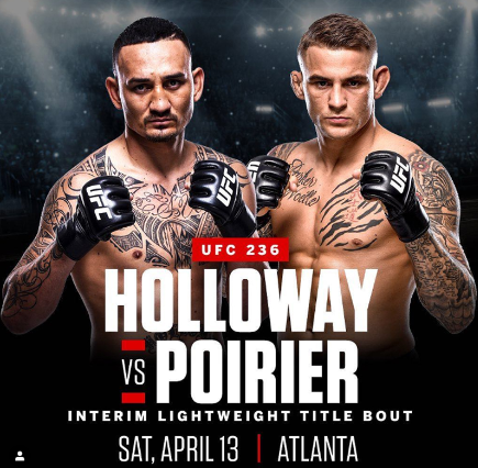  UFC236 중계 방송 인터넷 / 할러웨이 포이리에 UFC 경기 무료 생중계 경기시간 실시간 라이브 보는곳