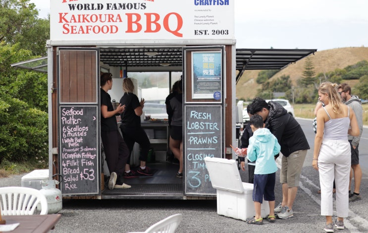  [뉴질랜드·호주 여행 7일] 카이코우라 씨푸드 BBQ, 웨일 와치