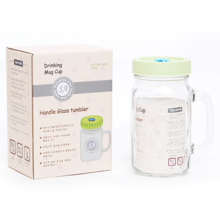  스위칠랜드아미 드링킹 머그컵 1P 선물세트, 1세트, 500ml