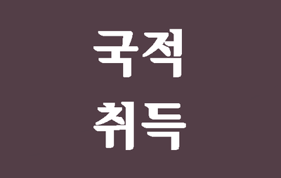  (대구행정사) 국적취득의 모든 것, 귀화