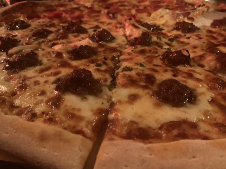  구디맛집 18인치 피자 대박큰데? 마피아피자
