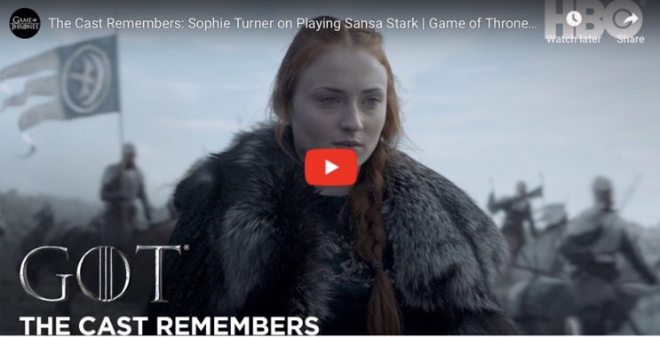  Sansa Stark: 산사스타크가 나의 최애캐인 이유/GOT/왕좌의게임8/왕겜/산사스타크/소피터너