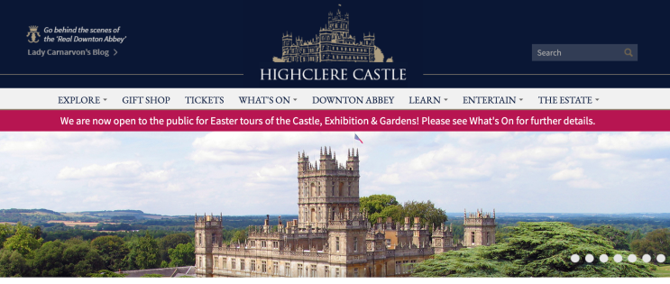  TV 속 장소, Highclere Castle (영드 다운튼애비 배경)