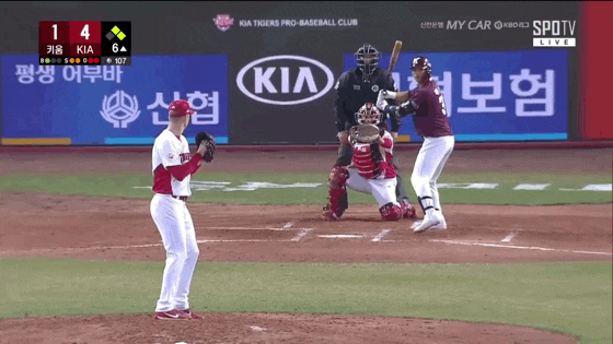  190405 (vs 키움 1차전), 이명기 결승포