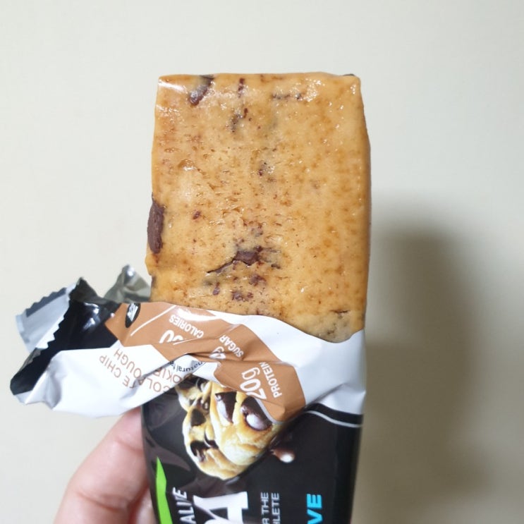 단백질로 만든 초코렛칩쿠키. 한국에는 없어용 