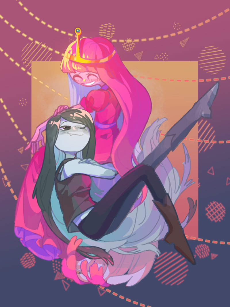 클립스튜디오 강좌] 핀과 제이크의 어드벤처 타임 ' 버블검 \u0026 마셀린 ' ' 버블린 ' - 부산만화학원 블루젯미술학원 : 네이버 블로그, image size:800x1067