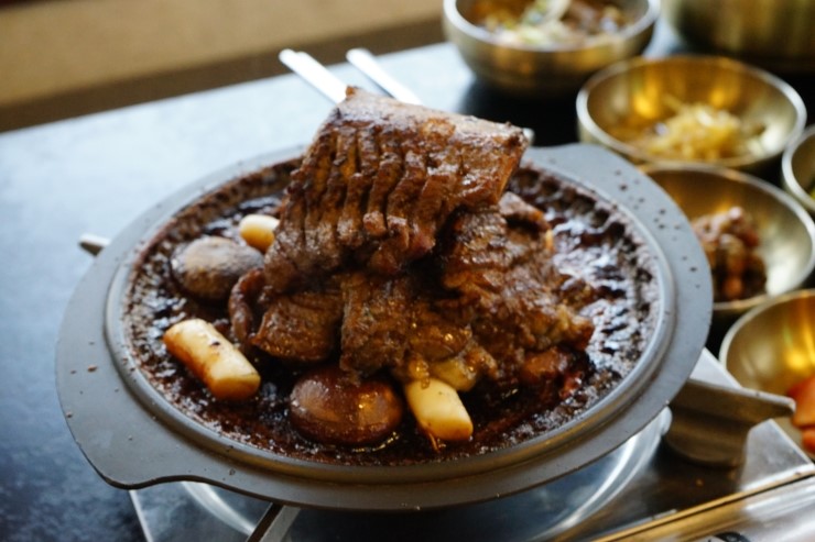  진주 맛집 진주냉면에 갈비 궁합