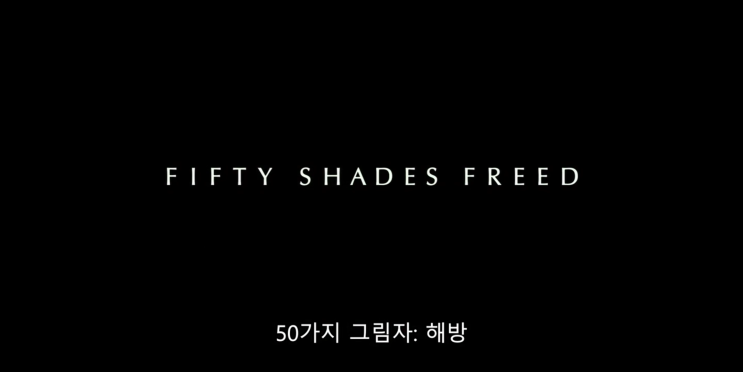  [나만의 영화 명대사~]영화<그레이의 50가지 그림자: 해방(Fifty Shades Freed (2018)>극중 결혼서약.