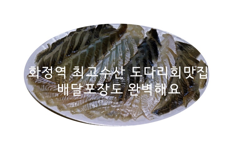  화정역최고수산추천 행신동도다리회 배달역시맛있어요
