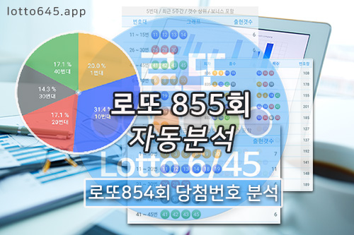  로또855회 당첨예상번호 로또당첨번호 분석